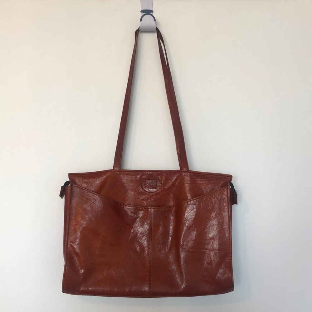 Leather tote from Egypt